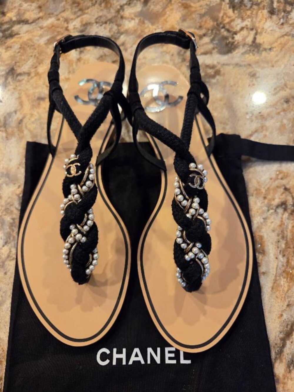 CHANEL sandals, size 38